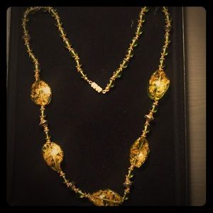 Venetian blown glass necklace